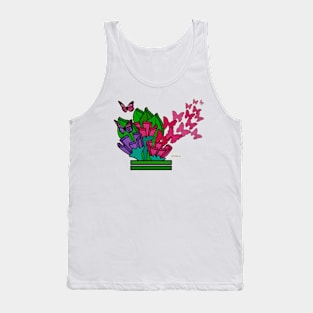 Flowers and Butterflies Tank Top